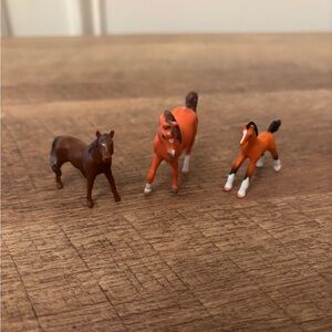 Vintage 1990s 90s Grand Champion Horse Set of 3 Micro Quarter Horses